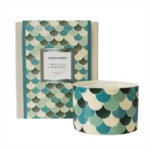 Image of Wax Lyrical Fired Earth Green Tea & Bergamot Scented Candle 200g