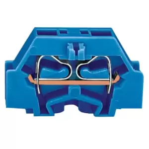 Image of Wago 261-304 2 Conductor Fixing Flanges Terminal Block Blue