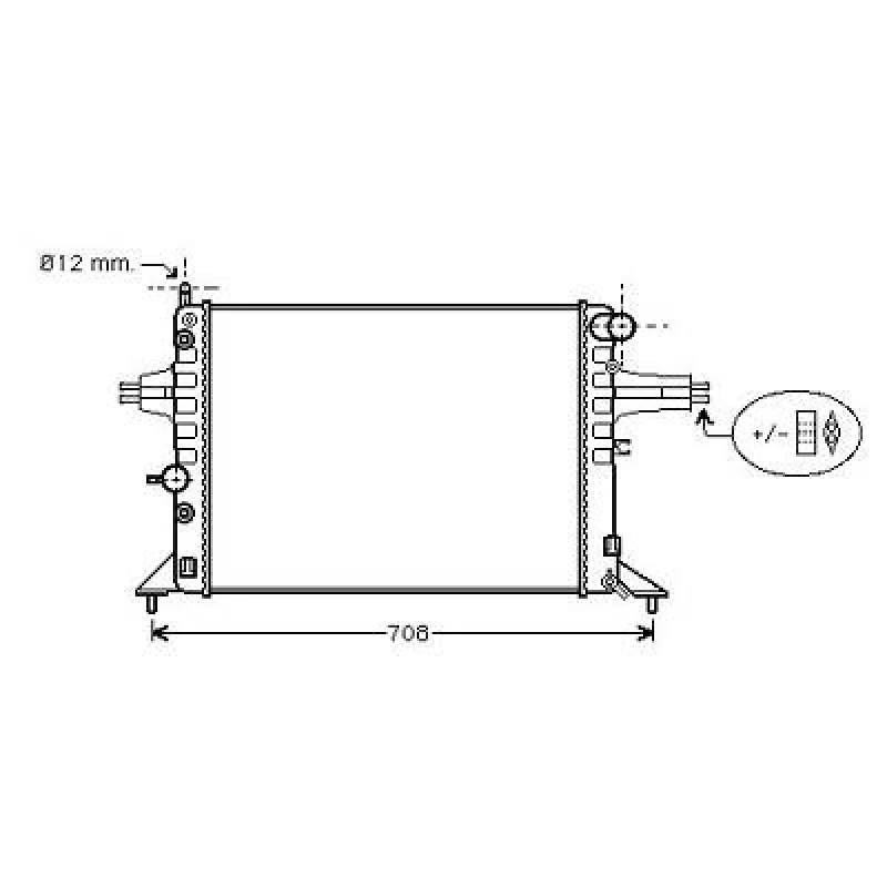 Image of Engine radiator DIEDERICHS DCM2633