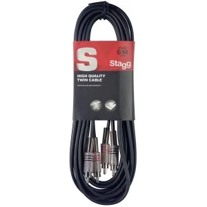 Stagg STC6C Twin RCA Male -RCA Male Cable 6m