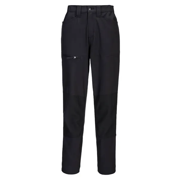 image of Portwest WX2 Eco Womens Stretch Work Trousers CD887BKR36 Colour: Black