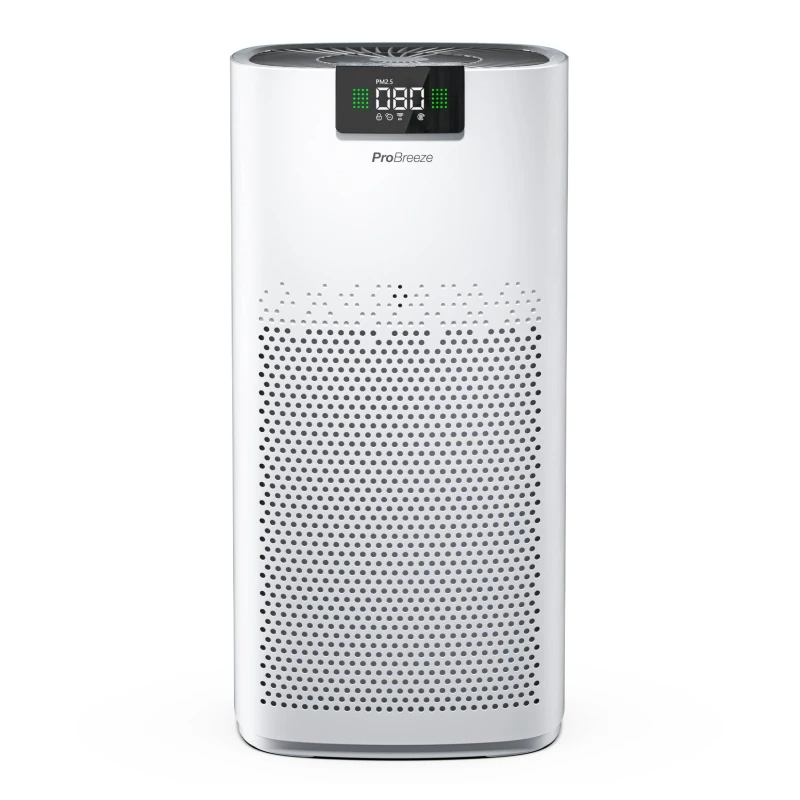 Image of Pro Breeze Ultra-Powerful Air Purifier with UV-Cleansing Light, Ioniser and 3 Layer Filtration System White