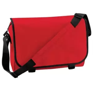 image of Bagbase Adjustable Messenger Bag (11 Litres) (one Size, Classic Red)