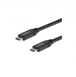 image of StarTech.com USB-C to USB-C Cable w/ 5A PD 0.5M Black