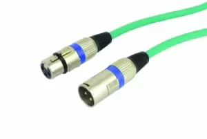 Image of Cobra Balanced XLR Mic Lead 10mGreen