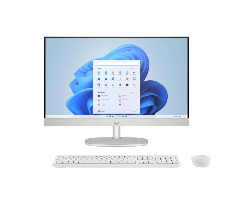 Image of HP 24-cr1008na Intel Core Ultra 5 125U 60.5cm (23.8") 1920 x 1080 pixels All-in-One PC 8GB DDR5-SDRAM 512GB SSD Windows 11 Home WiFi 6 (802.11a