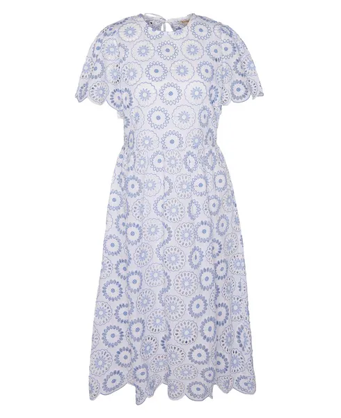 Image of Barbour Juliette Broderie Midi Dress