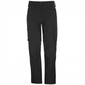 image of Millet Trekker Zip Off Trousers Ladies - Noir/Terre