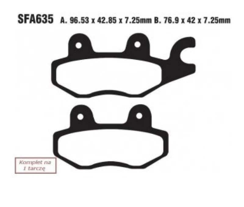 Image of EBC Brakes SFA635 Brake pad set Brake Pad Set,disc brake (402)
