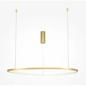 image of Maytoni Maytoni Glint Modern Integrated LED Pendant Ceiling Light Brass, 80cm 3000K