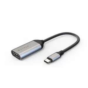 image of HYPER HD425A video cable adapter USB Type-C HDMI Stainless steel