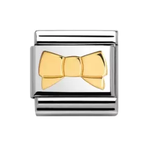 Image of Nomination Classic Glitter Nights Gold Bow Charm