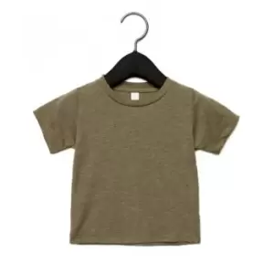 Image of Bella + Canvas Baby Tri-Blend T-Shirt (3-6 Months) (Olive Triblend)
