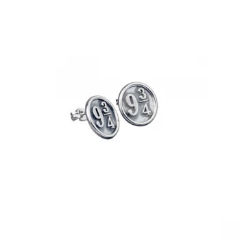 image of Sterling Silver Platform 9 3/4 Stud Earrings