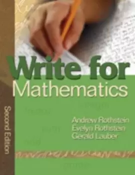 Image of Write for mathematics - Andrew Rothstein - Paperback - Used