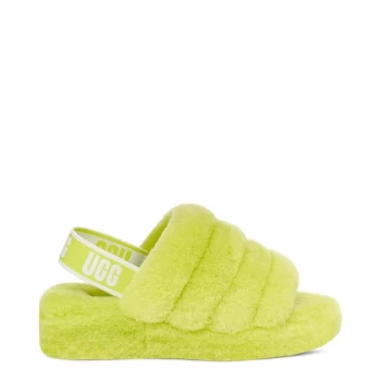 Image of Ugg Ugg Fluff Yea Sliders - Green