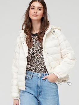 Levis Edie Packable Padded Jacket - Off White Size M Women