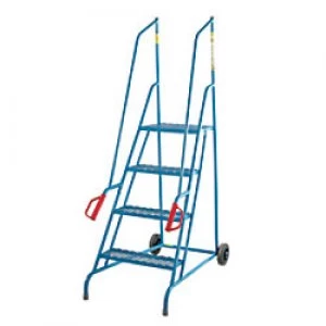 Image of FORT Ladder 4 Steps Blue Capacity: 150 kg