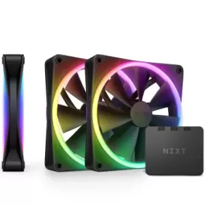 image of NZXT 3xF120 RGB DUO & RGB Black Fans