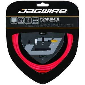 image of Jagwire Road Elite Sealed Brake Cable Kit Red