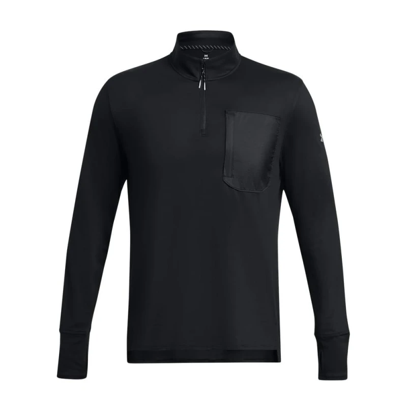 Image of Under Armour Trail Run Quarter Zip Top - Black S