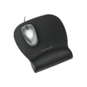 image of 3M Precise Mousing Surface with Leatherette Black Gel Wrist-Rest