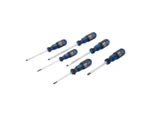 image of King Dick 25602 6pc Slotted / Phillips Screwdriver Set