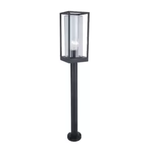 image of Lutec Flair Outdoor Post Light - Matt Black