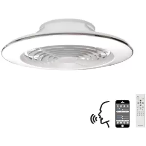 Image of Ceiling lamp fan Alisio white 1 bulb 19.5cm