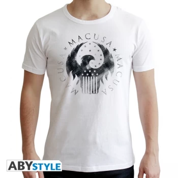 Image of Fantastic Beasts - Macusa Mens Large T-Shirt - White