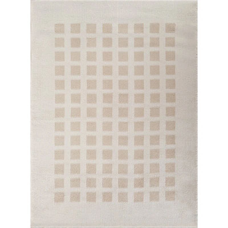 Image of Livabliss Laurine Machine Washable Modern Shaggy Beige Area Rug 120 X 170 Cm - Easy Care, Non Shedding, Ideal For Living Room & Bedroom