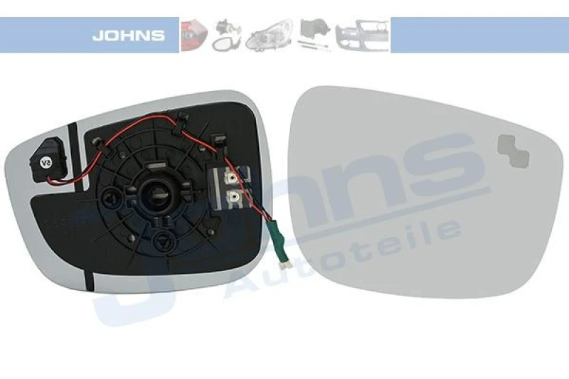 Image of Wing mirror glass JOHNS 45 83 38-88