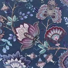 Image of Arthouse Krisha Navy and Pink Wallpaper