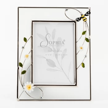 image of Sophia Classic Collection Wire And Glass Bee Frame