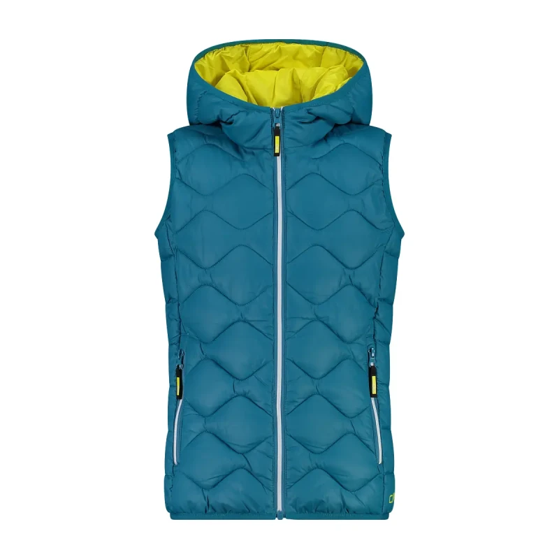 Image of CMP Girls hooded sleeveless puffer jacket CMP Bleu Female 6 ans