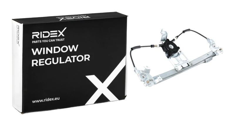 Image of RIDEX 1561W0228 Window regulator Left Rear, Operating Mode: Electric, without electric motor Window Winder (1561)