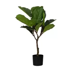 Image of EGLO Yubetsu Artificial Fig Plant With Black Plastic Pot