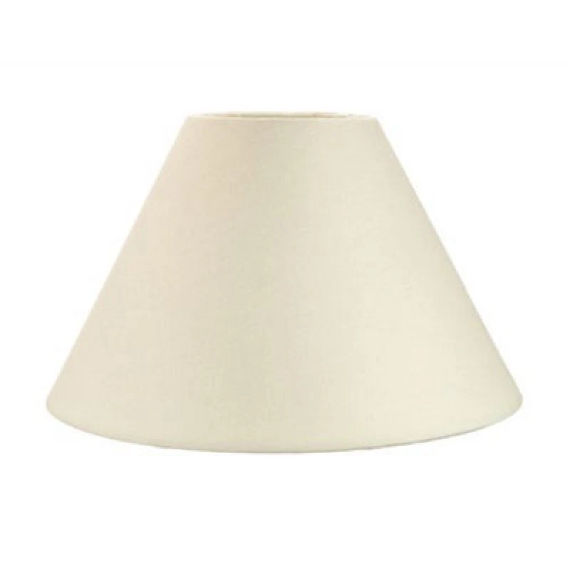 Image of Happy Homewares Traditional 12 Cream Cotton Coolie Lampshade Suitable For Table Lamp Or Pendant