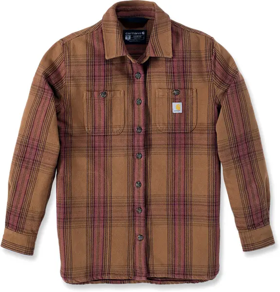 Image of Carhartt Loose Fit Heavyweight Twill Ladies Shirt, brown, Size XS for Women