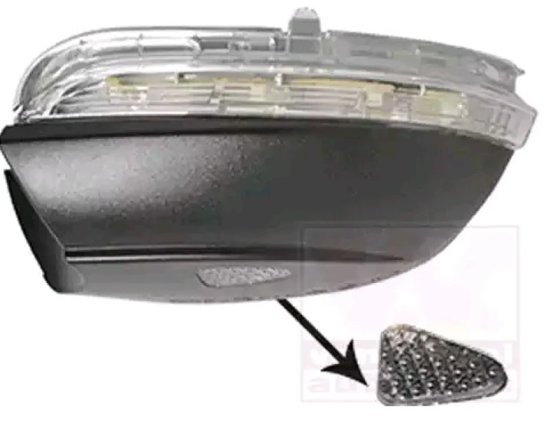 Image of VAN WEZEL 5772917 Turn Signal Left Exterior Mirror, white-transparent Indicator (62)