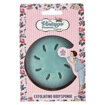 image of The Vintage Cosmetic Company Exfoliating Body Sponge - Blue