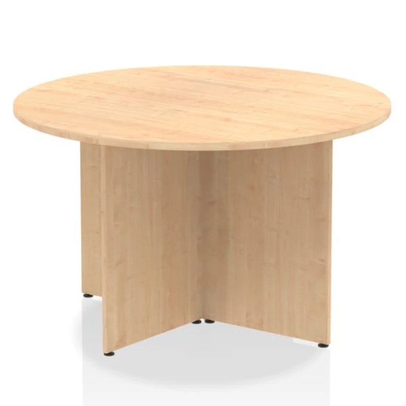 Image of Impulse Impulse 1200mm Round Table Maple Top Arrowhead Leg MIRM1200MPE