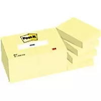 Image of Post-it Sticky Notes 653-E 38 x 51mm 100 Sheets Per Pad Yellow Pack of 12