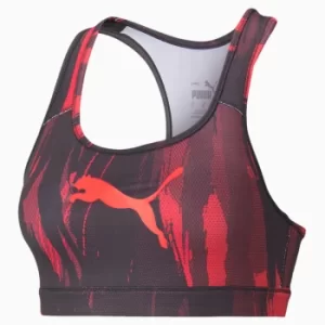 image of PUMA Individualcup Womens Football Bra, Black/Sunblaze, size Medium, Clothing