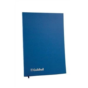 Image of Guildhall A4 95gm2 3 Column Account Book Blue