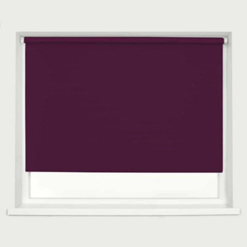 Image of Caecus Blinds Blackout Roller Blind Aubergine 60Cm