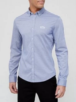 Image of Hugo Boss Biado R Oxford Shirt Light Blue Size 2XL Men