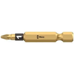 Image of Wera 855/4 BDC BiTorsion Pozidriv Bits Diamond Coated Tip PZ1 x 50mm (Pack 5)