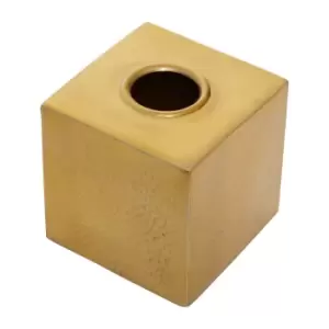 image of Hammered Gold Finish Tissue Box