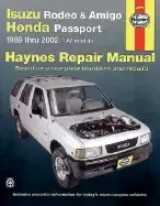 Image of isuzu rodeo and amigo honda passport 1989 thru 2002 haynes repair manual